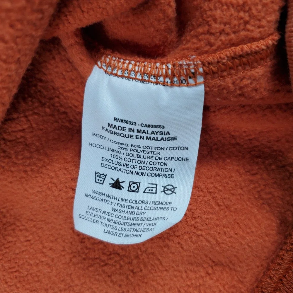 Nike Texas Longhorns Campus Collection Burnt Orange 1/4 Zip Hoodie Mens M Flaws